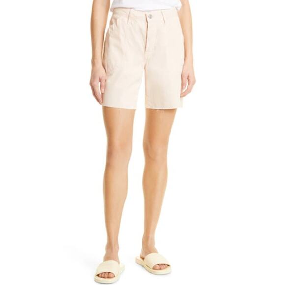 FRAME Pants - New FRAME Women's Washed Nude Pink Slouch Pocket Cotton Shorts Size 31